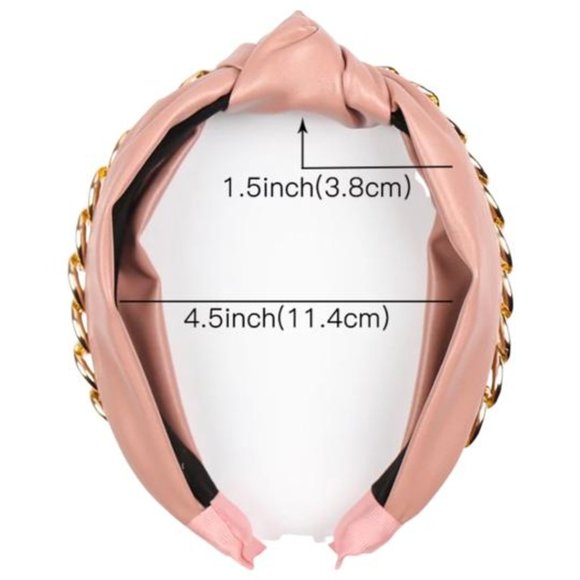BOHEMIAN PU LEATHER KNOTTED HEADBAND GI 11